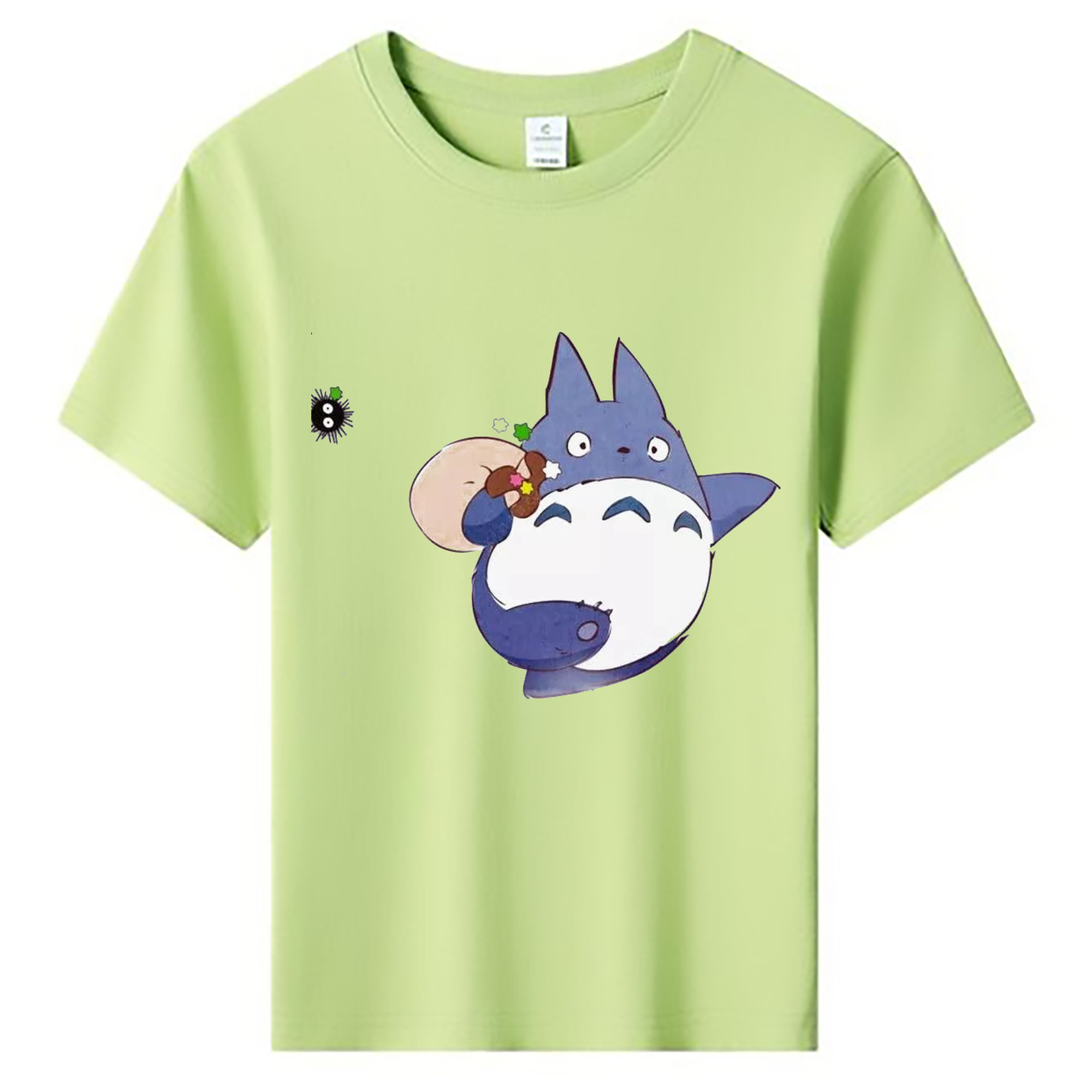 （画像用） となりのトトロ 草壁メイ 草壁サツキ My Neighbor Totoro Satsuki Kusakabe Mei Kusakabe 綿100％キッズTシャツ（フロントプリント）